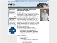 Tablet Screenshot of headsupinspections.com